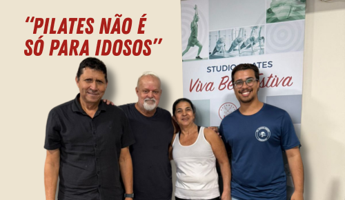 “Pilates não é só para idosos”, diz Herwen Ribeiro Luiz, fisioterapeuta, instrutor de pilates do Sindicato dos Estivadores