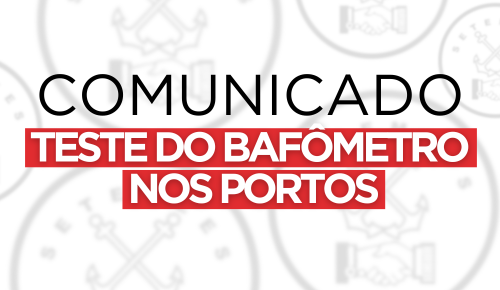 Teste do bafômetro nos portos