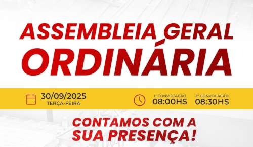 Assembleia no dia 30/09/2025