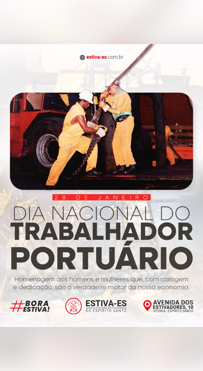 Parabéns, portuários e portuárias!