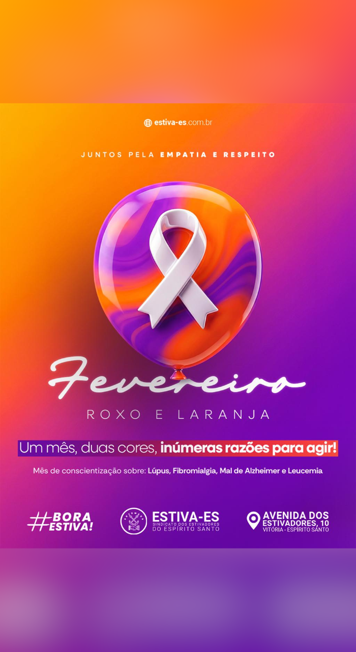 Fevereiro Roxo e Laranja: mês de conscientização do Lúpus, da Fibromialgia, do Mal de Alzheimer da Leucemia