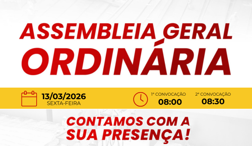 Assembleia no dia 13/03/2026