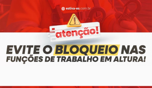 Evite o bloqueio nas funções de trabalho em altura